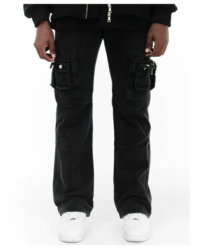 Pantalones de Trabajo Funcionales Multibolsillos Corte Recto Otoño - Image 9