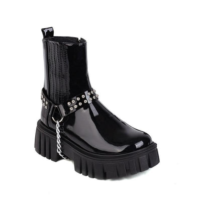 Botas Martin Plataforma Estilo Británico para Mujer - Image 9