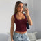 Musculosa Patchwork Ajustada y Sensual para Invierno