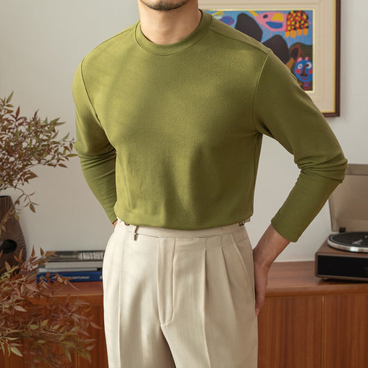 Camiseta Manga Larga Cuello Redondo para Hombre - Image 3