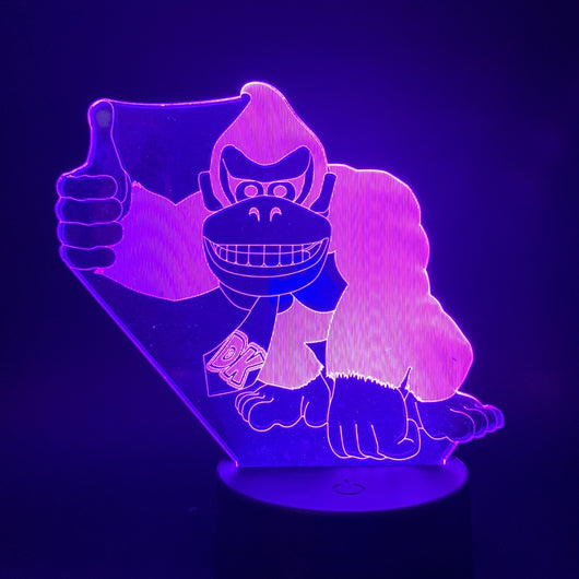 Lámpara 3D Donkey Kong - Luz Nocturna LED - Image 5