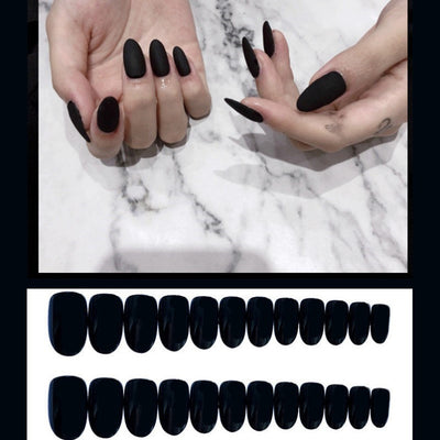 Kit de Uñas Postizas Desmontables Efecto Llama Azul - Diseño Europeo - Image 3