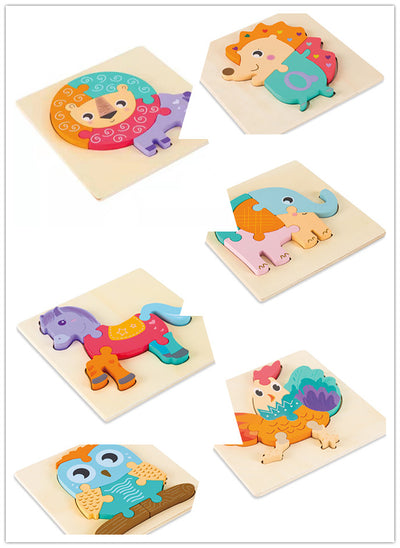 Puzle 3D de Animales de Dibujos Animados - Image 6