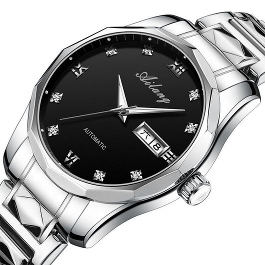Reloj Automático de Acero Inoxidable para Hombre con Luminosidad y Resistencia al Agua - Image 9