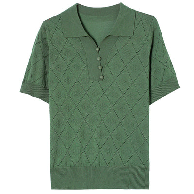 Polo Tejido Transpirable para Mujer - Comodidad Fresca Todo el Día - Image 16