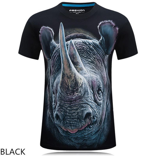 Playera Casual Estampado Animal 3D Personalizada Talla Grande Hombre - Image 18
