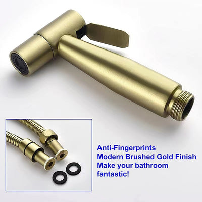 Conjunto Bidet con Pistola de Agua Acero Inoxidable Negro y Dorado - Image 10