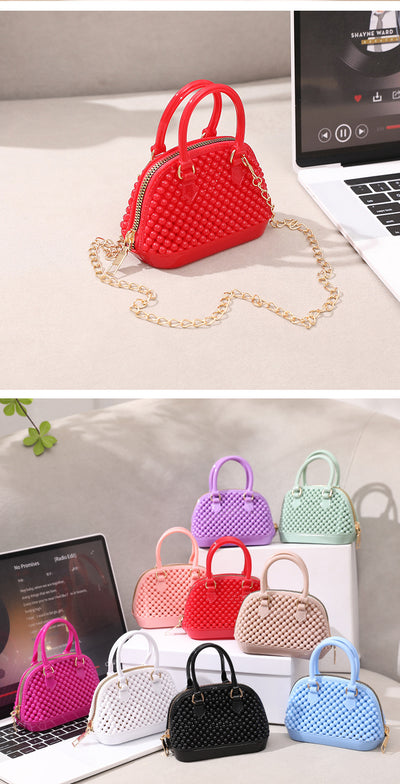 Bolso Transparente Estilo Coreano con Detalles Calados - Image 26