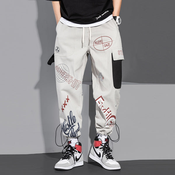 Pantalones Harem con Estampado Floral en Puños
