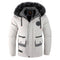 Chaqueta de Invierno para Hombre con Cuello de Pelo