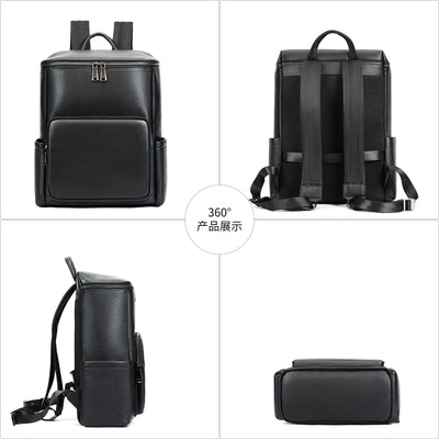 Mochila Ejecutiva de Cuero para Laptop - Diseño Profesional y Funcional - Image 3