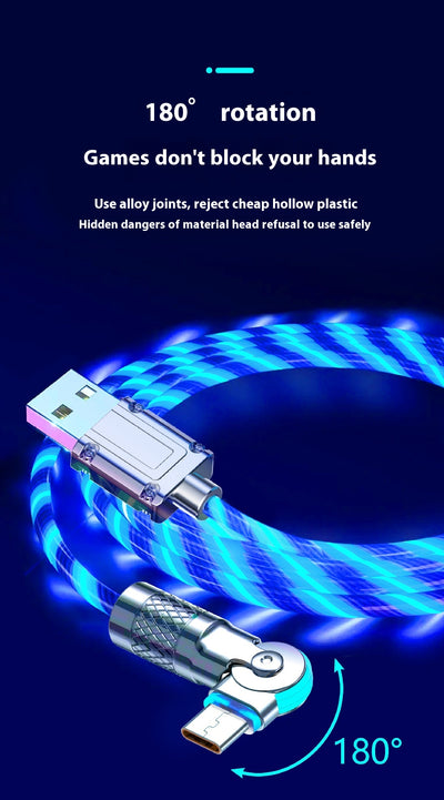 Cable de Carga Rápida con Luz Ambiental Colorida para Auto - Image 21