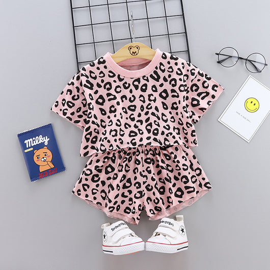 Conjunto de Dos Piezas Estampado Leopardo para Niñas - Image 5