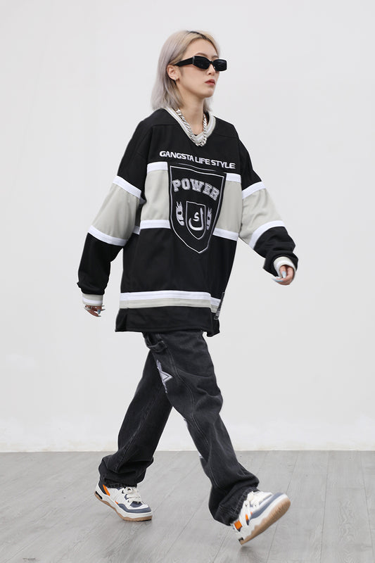 Remera Manga Larga Estilo Urbano Oversize