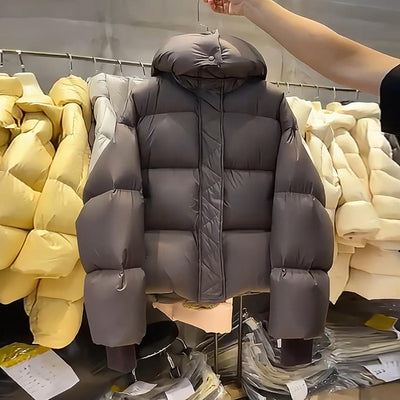 Chaqueta Acolchada Suelta Estilo Coreano en Algodón - Image 8