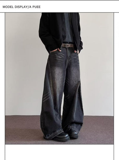 Pantalones Hombre Relaxed Premium Pierna Ancha Versátiles - Image 13