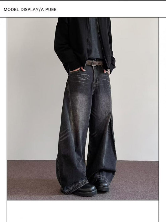 Pantalones Hombre Relaxed Premium Pierna Ancha Versátiles - Image 13
