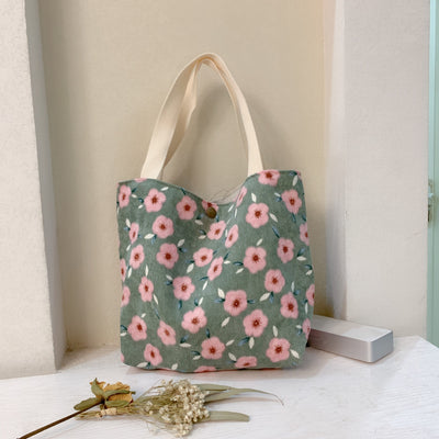 Bolsa Térmica Maternal Corduroy con Asas - Ideal para Loncheras