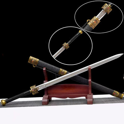 Espada Estilo Han de Acero Manganeso Forjada - Conmemoración Militar