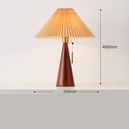 Lámpara de Mesa Minimalista en Madera Maciza - Diseño Moderno Chino - Image 6