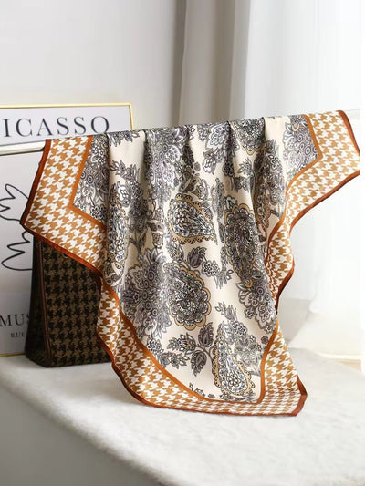 Pañuelo de Seda Cuadrado Lujo Elegante - Accesorio Premium para Regalo - Image 36