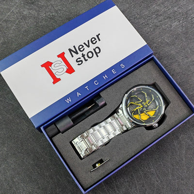 Reloj de Cuarzo para Hombre con Correa de Acero Inoxidable - Diseño Moderno y Elegante