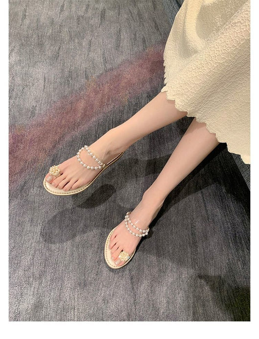 Sandalias de Perla Francesa para Mujer - Cómodas Pantuflas de Verano para Playa - Image 16