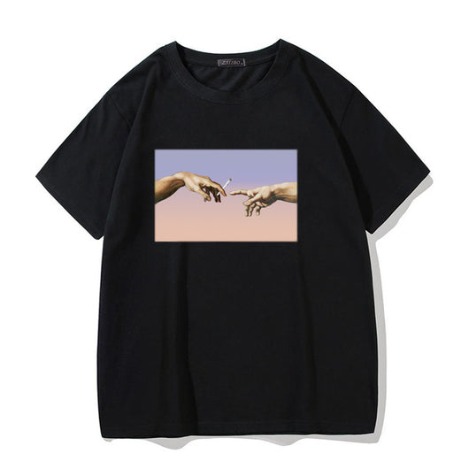 Camiseta de Hombre Estampado Cómico Street Hip Hop - Image 2