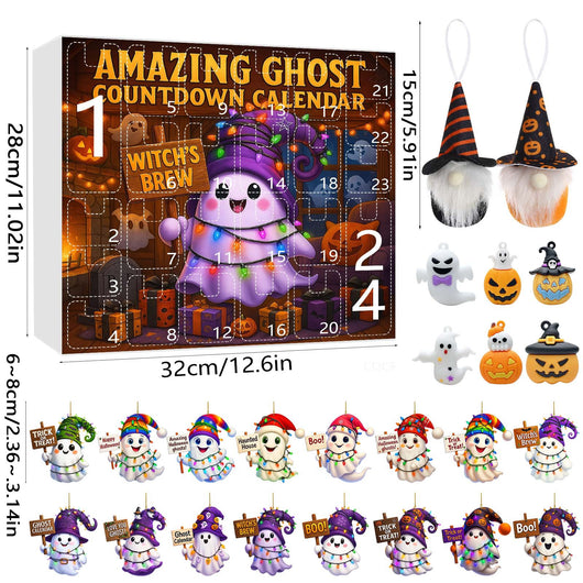 Adorno Navideño Muñeca Fantasma Calabaza en Caja Sorpresa - Image 11