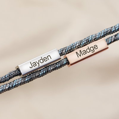 Pulsera de Pareja Personalizada con Imán - Acero Inoxidable Promesa de Amor Eterno - Image 2