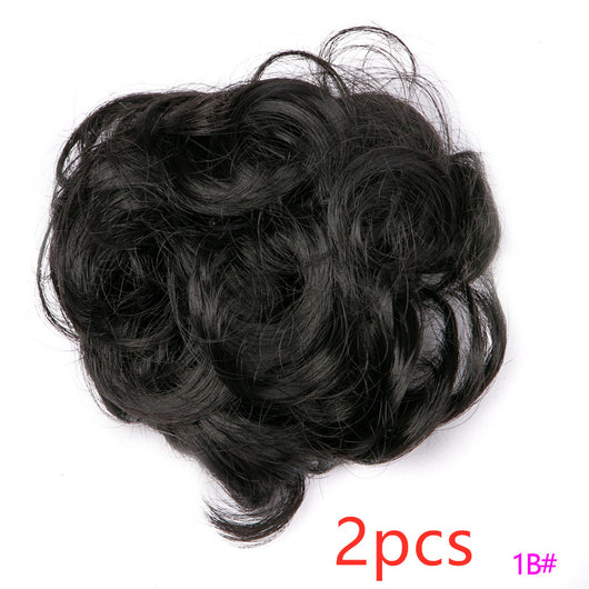 Moño Fluido Rizador con Cordón Ajustable - Extensión de Cabello Sintético - Image 26