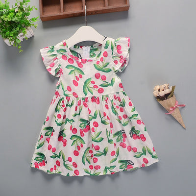 Vestido Infantil Algodón Floral Estampado para Verano - Image 21