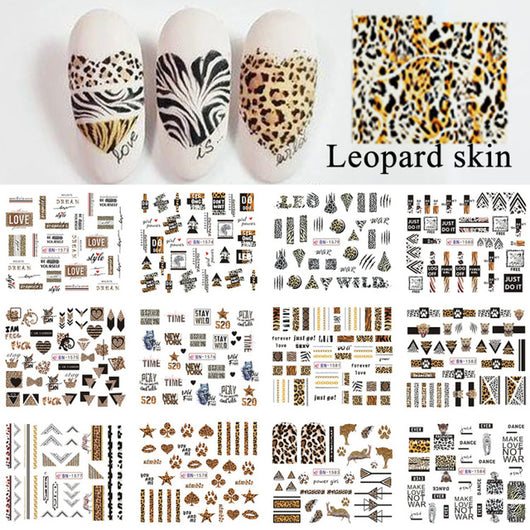 12 Pegatinas Navideñas para Uñas con Diseños de Animales Tiernos y Pluma Incluida - Image 8