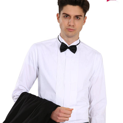 Camisa de Vestir Hombre con Puños Franceses y Detalle Cola de Golondrina - Image 8