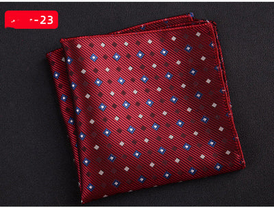 Pañuelo Cuadrado Retro con Bordado Texturizado para Hombre - Image 40