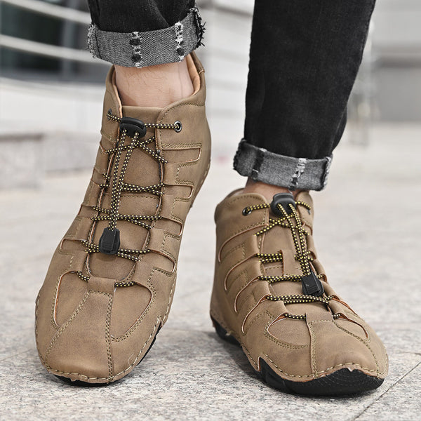 Botas de Cuero para Hombre Talla Grande - Cálidas y Cómodas para Exterior