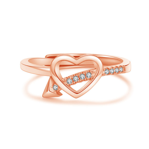 Anillo de Corazón Atravesado - Diseño Creativo para Mujeres