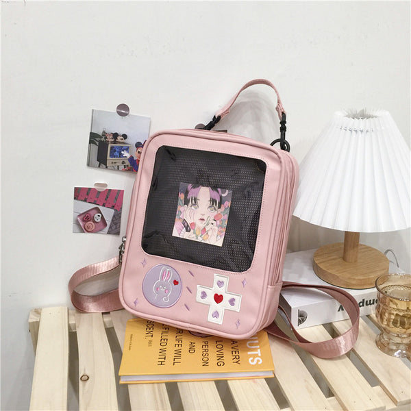 Mochila Transparente Harajuku 3 en 1 - Bolso Bandolera Versátil