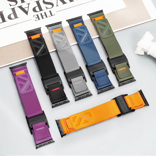Correa de Reloj Deportiva Magnética con Lienzo de Escalada y Velcro