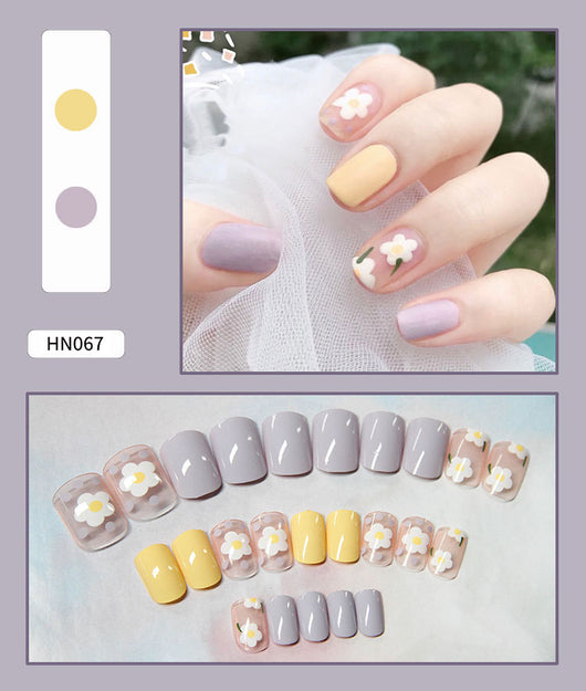Uñas Postizas Decoradas Adhesivas - Diseño Profesional Listo para Usar - Image 55