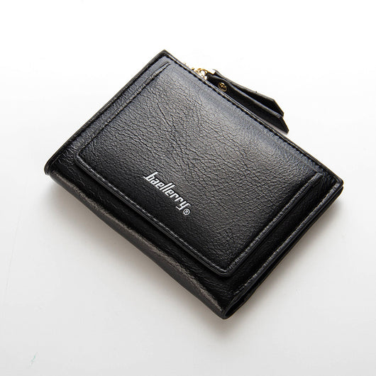 Monedero Compacto de Cuero Charol - Elegancia en tu Bolsillo - Image 3