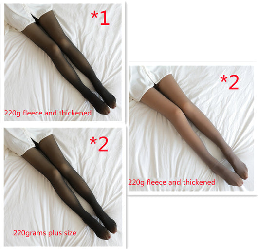Leggins Térmicos Translúcidos Talla Grande con Forro Polar para Invierno - Image 18