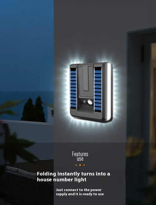 Lámpara Solar Inteligente Plegable para Muro Exterior con Sensor de Movimiento - Image 22