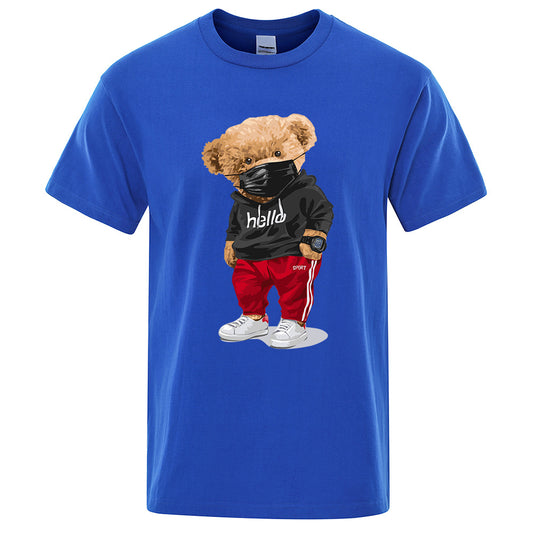 Playera Deportiva Estampado Oso para Hombre