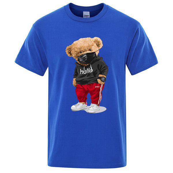 Playera Deportiva Estampado Oso para Hombre