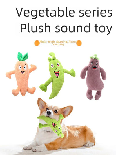 Juguete Masticable para Perros Medianos y Grandes - Verduras Crujientes con Sonido - Image 14