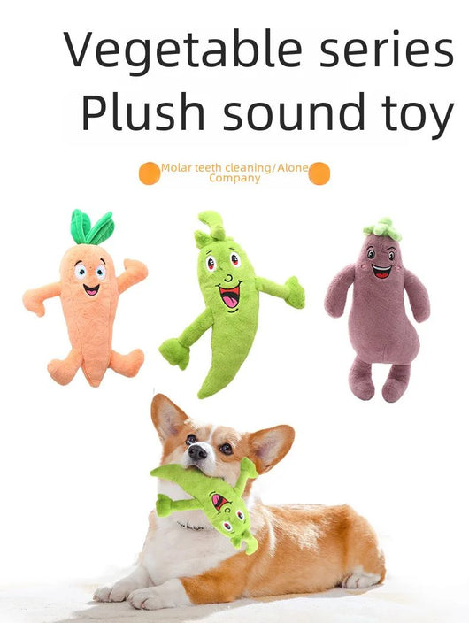 Juguete Masticable para Perros Medianos y Grandes - Verduras Crujientes con Sonido - Image 14