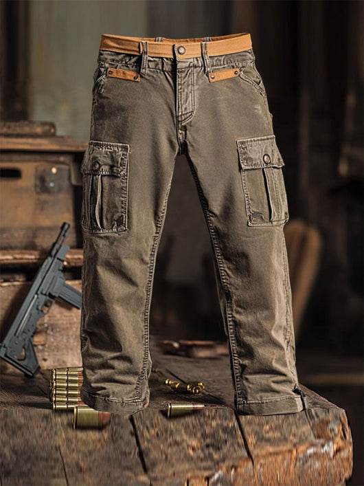 Pantalones de Trabajo Vintage Punk para Hombre - Image 6