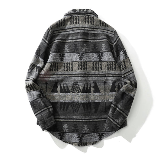 Chaqueta de Lana Escocesa Cálida para Hombre - Manga Larga - Image 6
