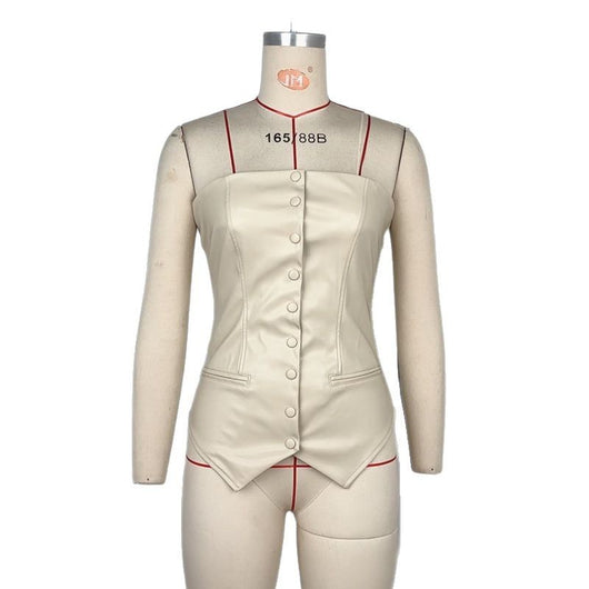 Chaleco Ajustado Escotado para Mujer - Diseño Moderno y Sensual - Image 5